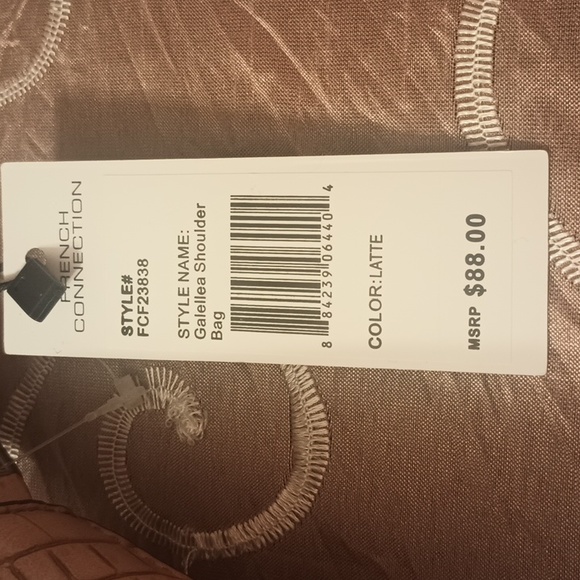 FRENCH CONNECTION Galellea Crocodile-embossed Shoulder Bag - Picture 6 of 6